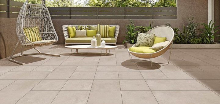 pokládka dlažby na terče